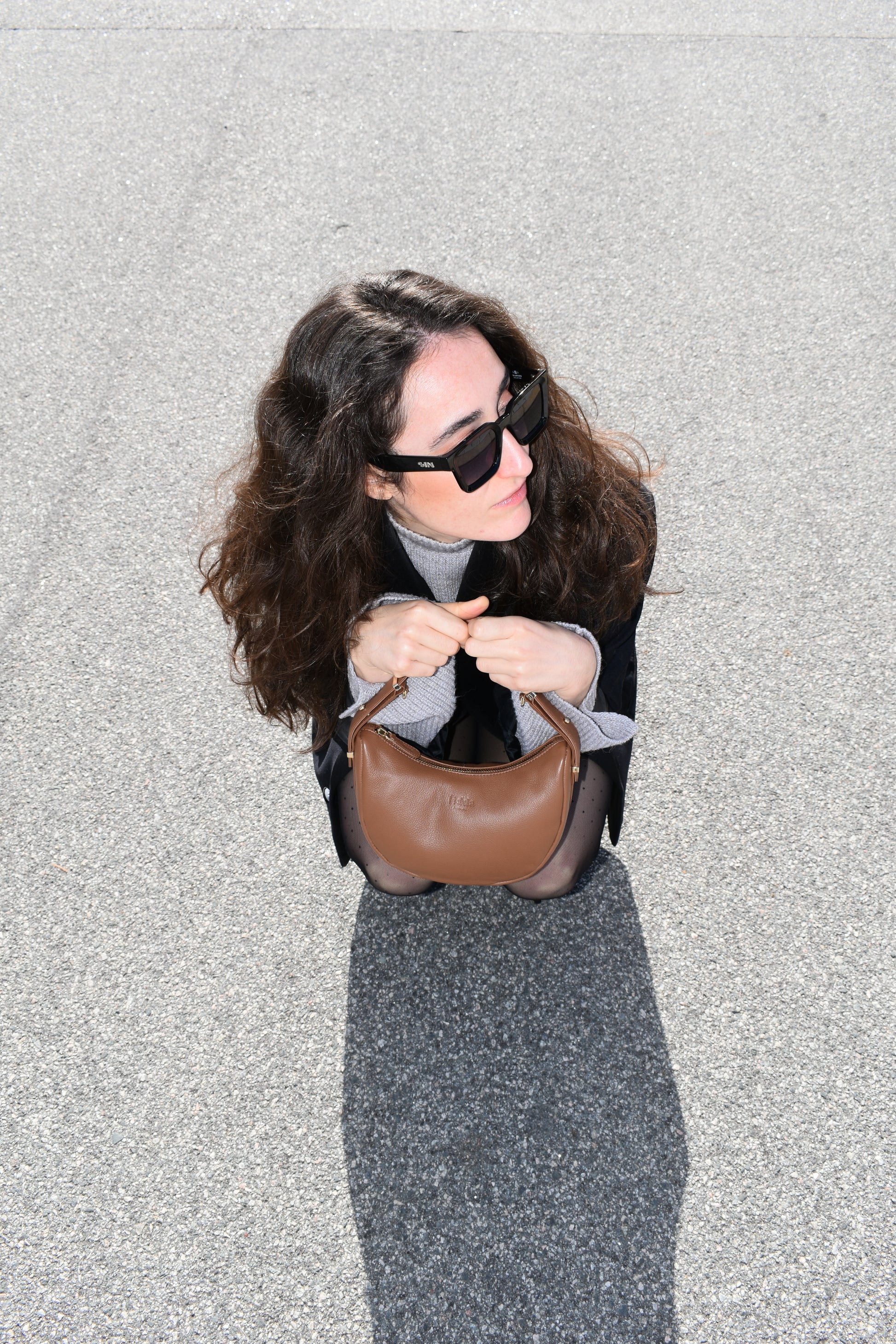 Elizabeth Bag Mud Brown Full Grain Leather