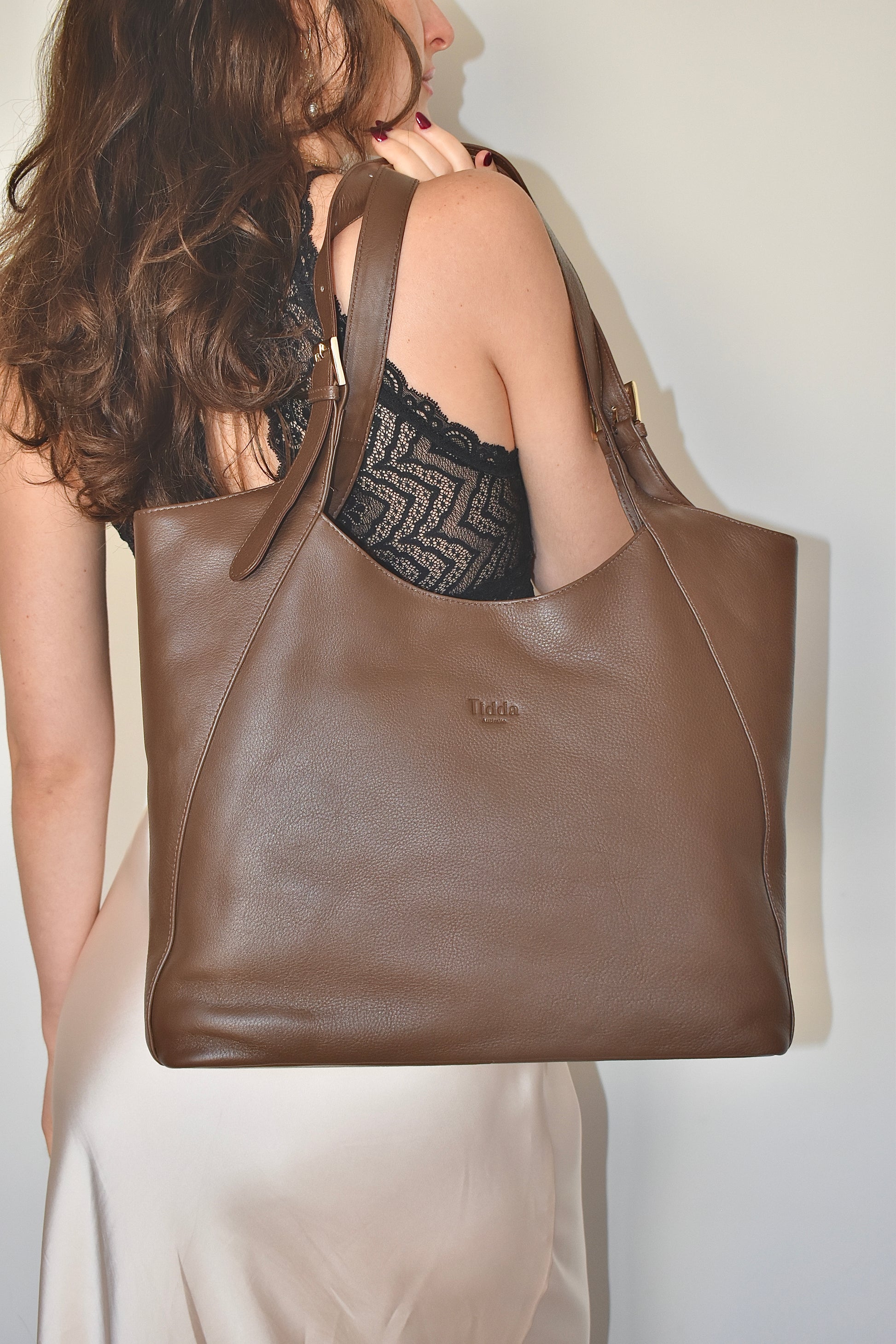 Margaret Tote Cocoa Brown Full Grain Leather