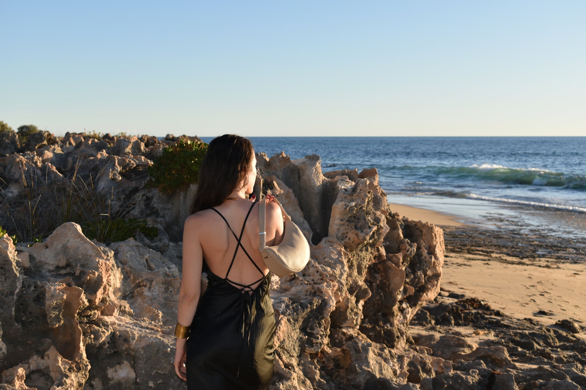 Elizabeth Bag Sand Full Grain Leather