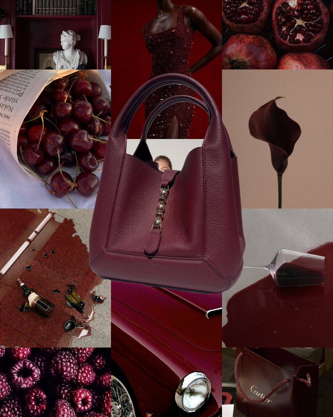 Coral Bucket Bag Shiraz Togo Pebble Leather - PREORDER