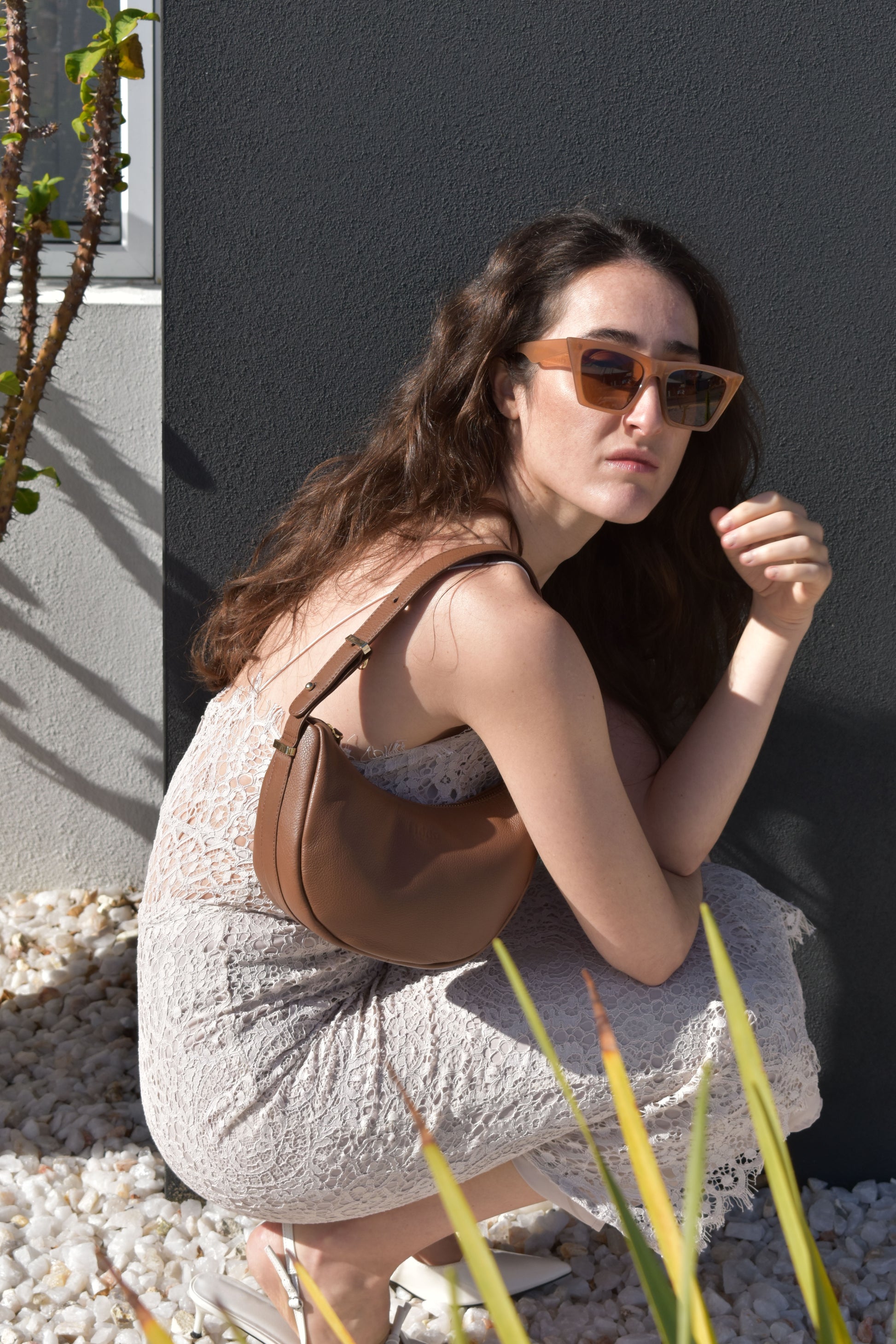 Elizabeth Bag Mud Brown Full Grain Leather