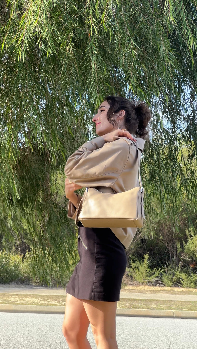 Esperance Bag Sand Full Grain Leather - Oralua
