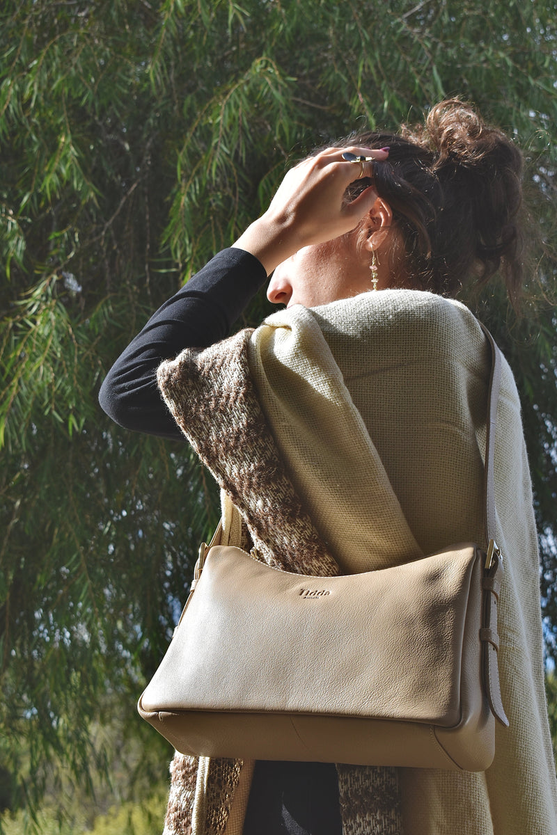 Esperance Bag Sand Full Grain Leather - Oralua