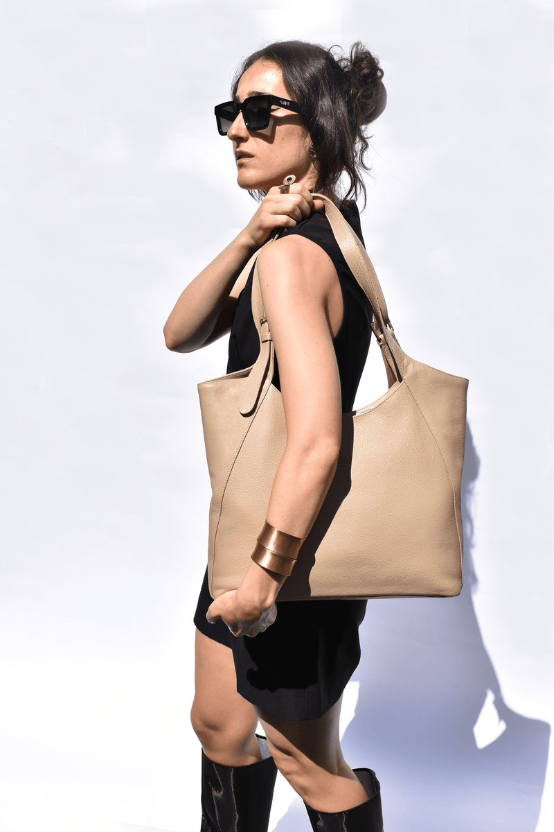 Margaret Tote in Sand — Oralua